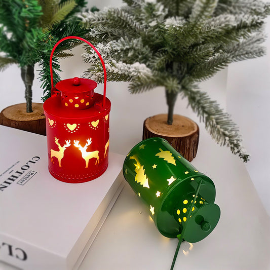 LED Christmas Candle Lanterns - Nordic Style Holiday Decor