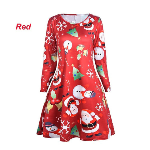 Christmas print dress