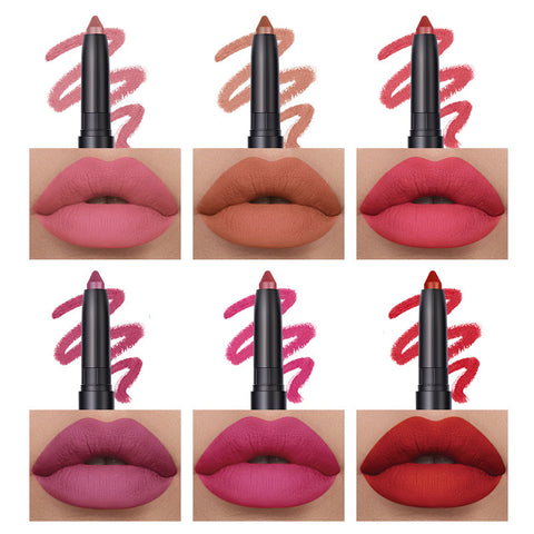 Langmanni Makeup Lipstick Set Of Six Matte Matte Lipsticks Lip Gloss Set