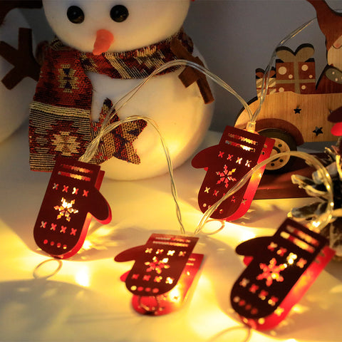 LED Christmas Light String - Santa, Elk & Snowman Xmas Decorations