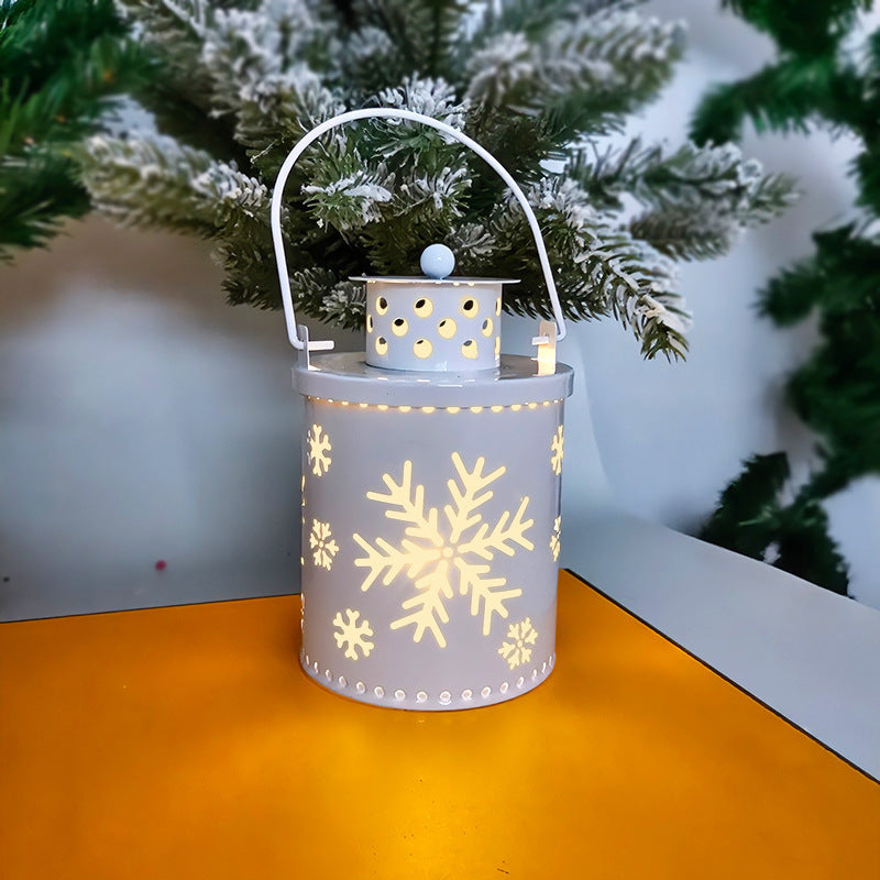 LED Christmas Candle Lanterns - Nordic Style Holiday Decor